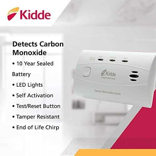 Kidde Carbon Monoxide Detector 10 Year Battery