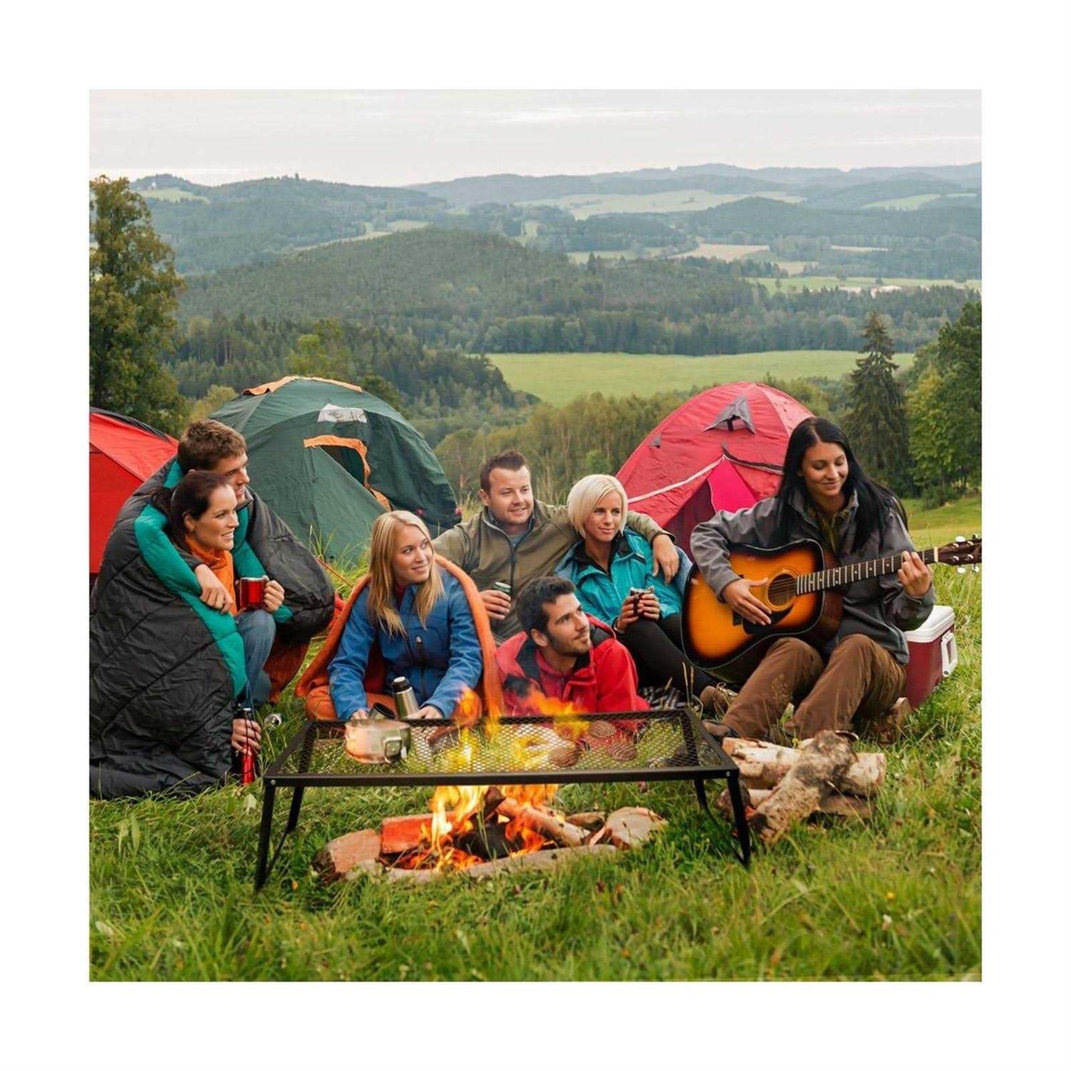 Brybelly Steel Mesh Over Fire Camping Grill Gate