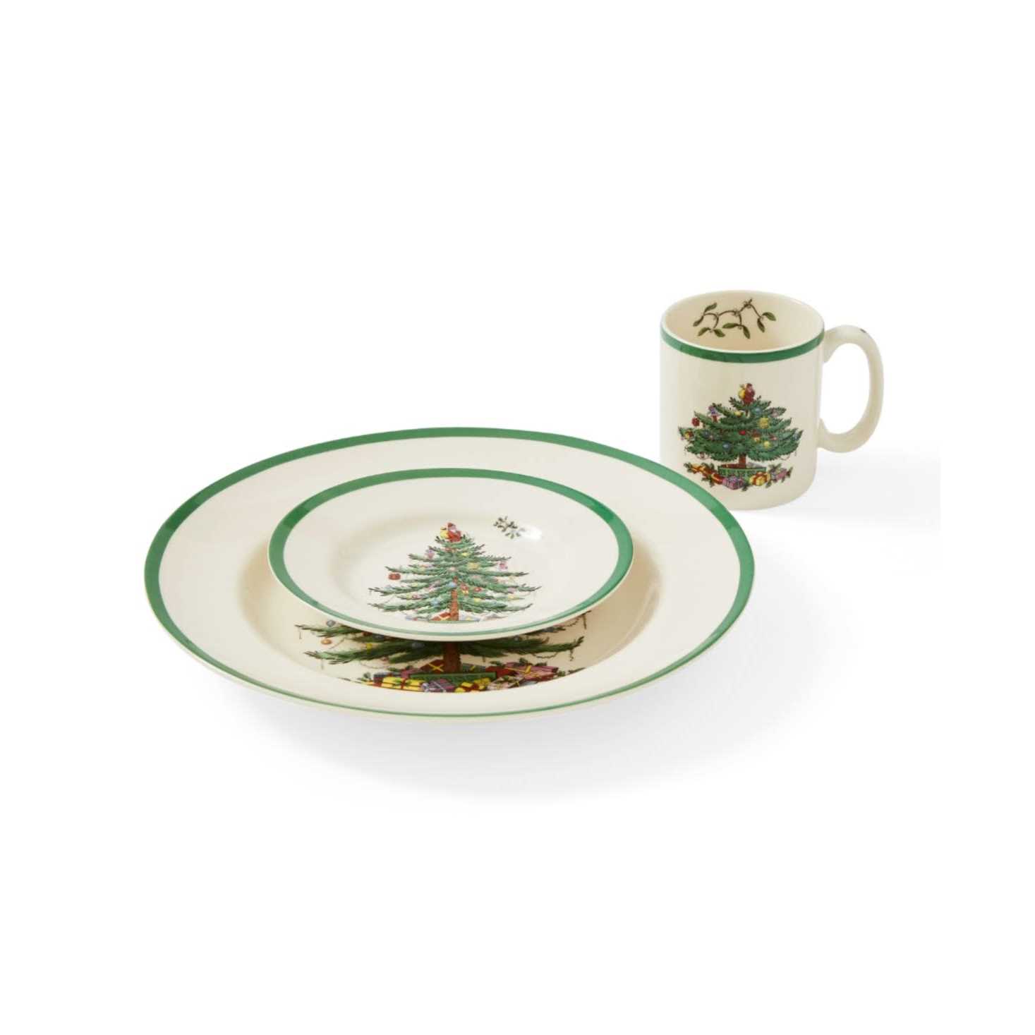 Spode Christmas Tree 12-Piece Dinnerware Set