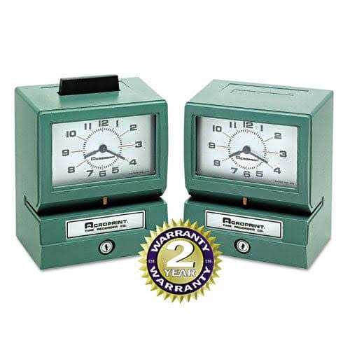 Acroprint Model 150 Analog Automatic Print Time Clock with Month/Date/0-23 ACP012070413