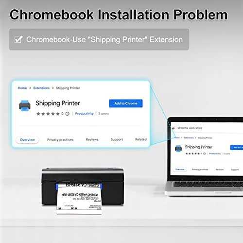 Beeprt Bluetooth Shipping Label Printer Wireless 4×6 Thermal Label Printer for Shipping Packages