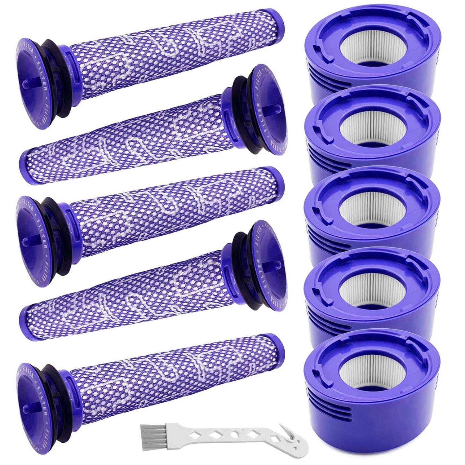 10 Pack Vacuum Filters Replacement Compatible with Dyson V8,v7 Animal and V8 Abs