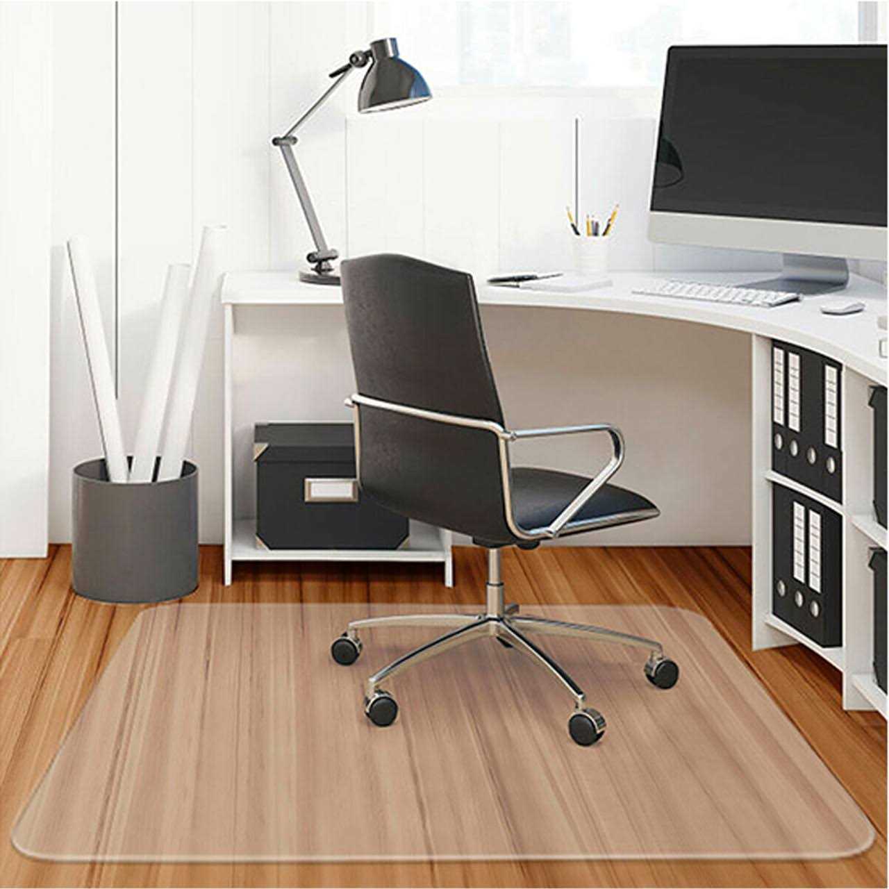 Costway 47&” x PVC Chair Floor Mat Home Office Protector