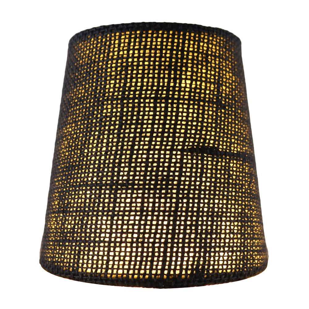 Meriville Set of 5 Linen Clip On Chandelier Lamp Shades