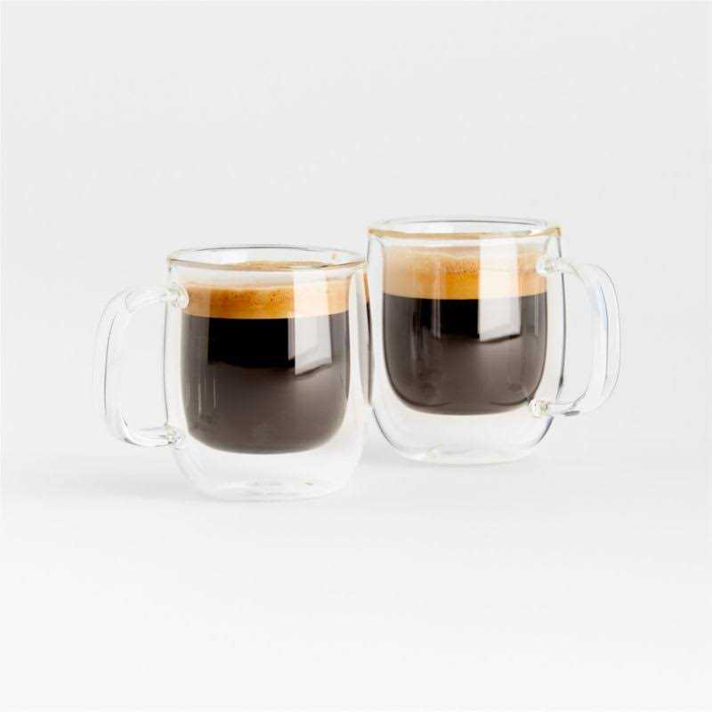 Zwilling Sorrento Plus 2-pc Double-Wall Glass Espresso Mug Set