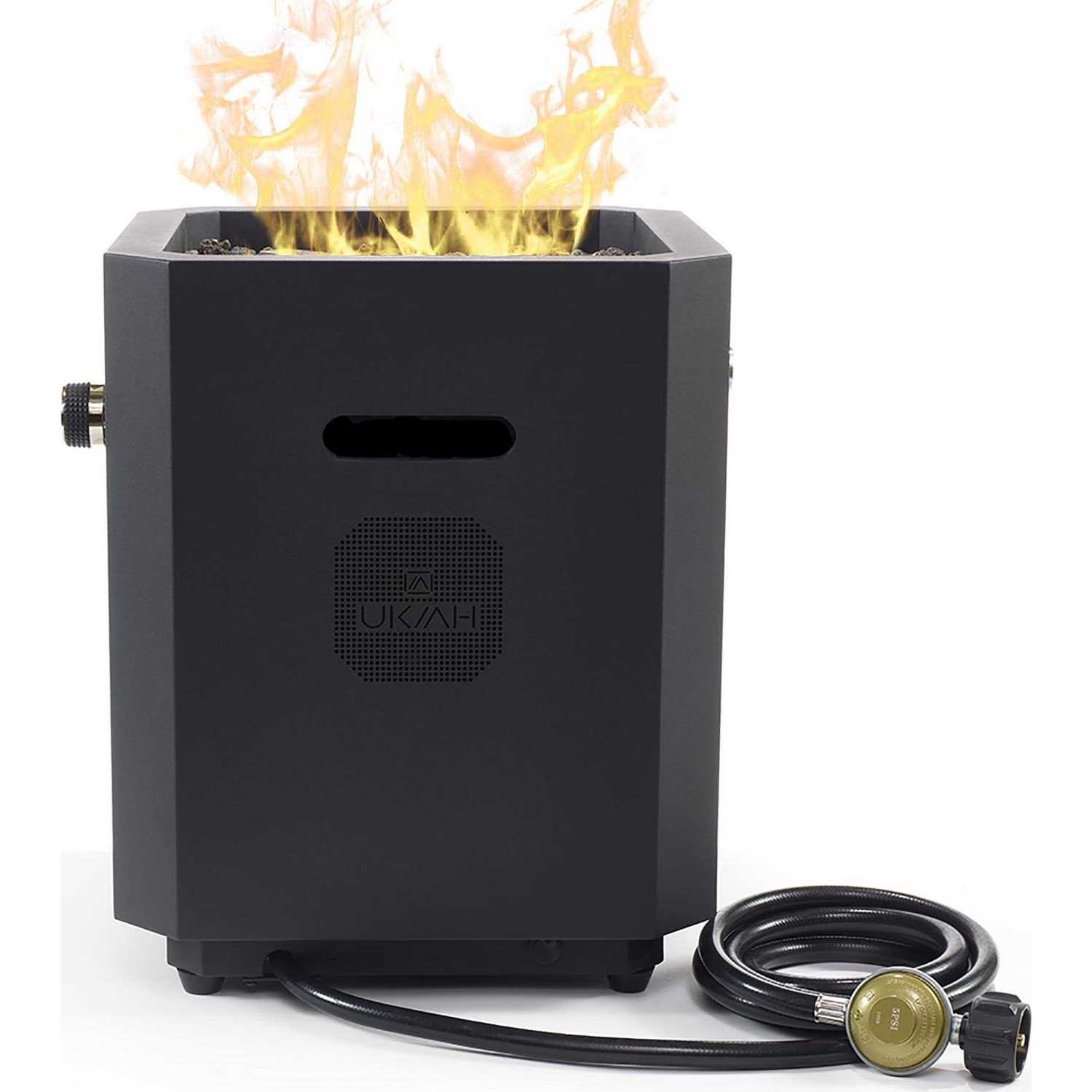 Ukiah Note Portable Audio Propane Fire Pit with Beat to Music Technology