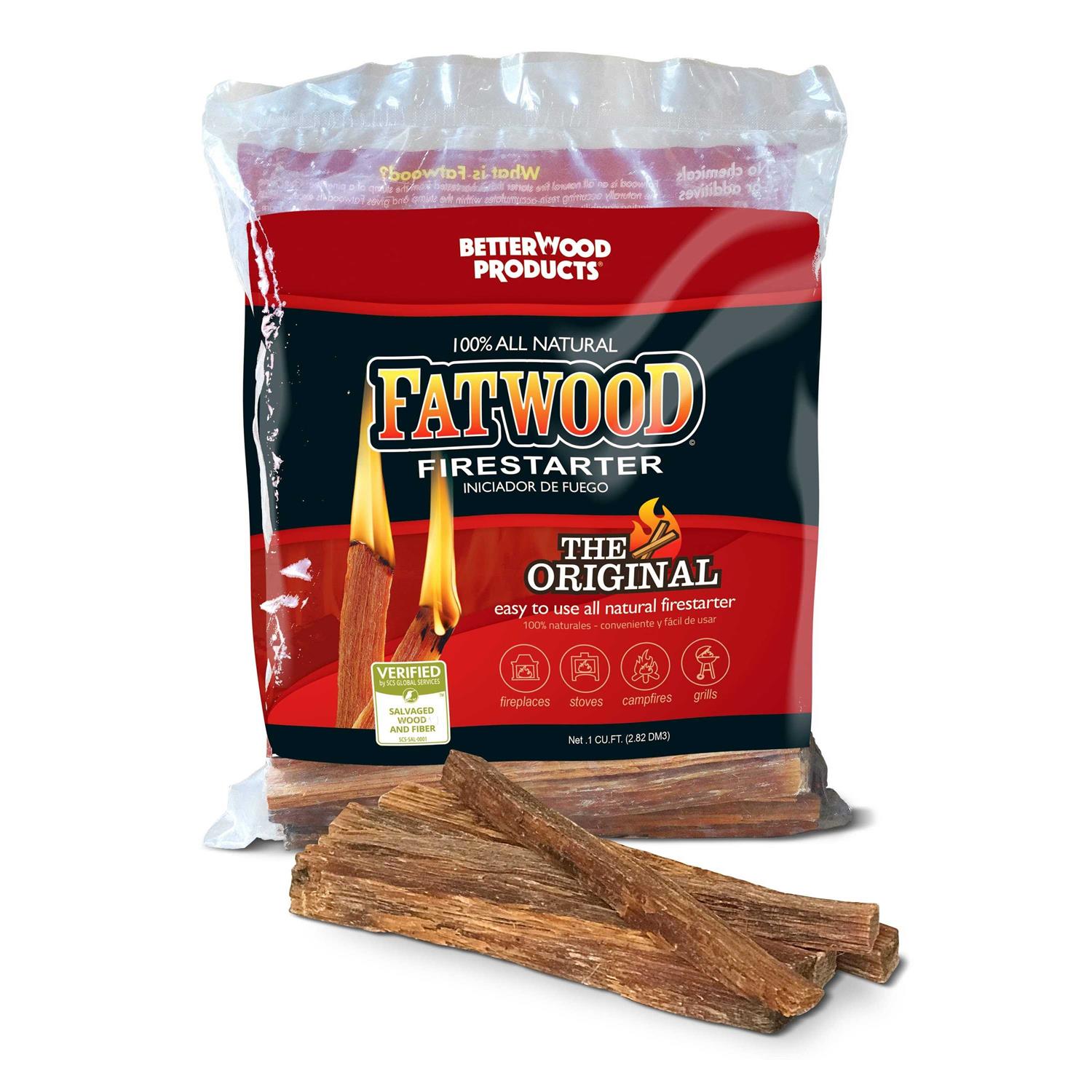 4 pound Fatwood 4-lb Natural Firestarter 1391155