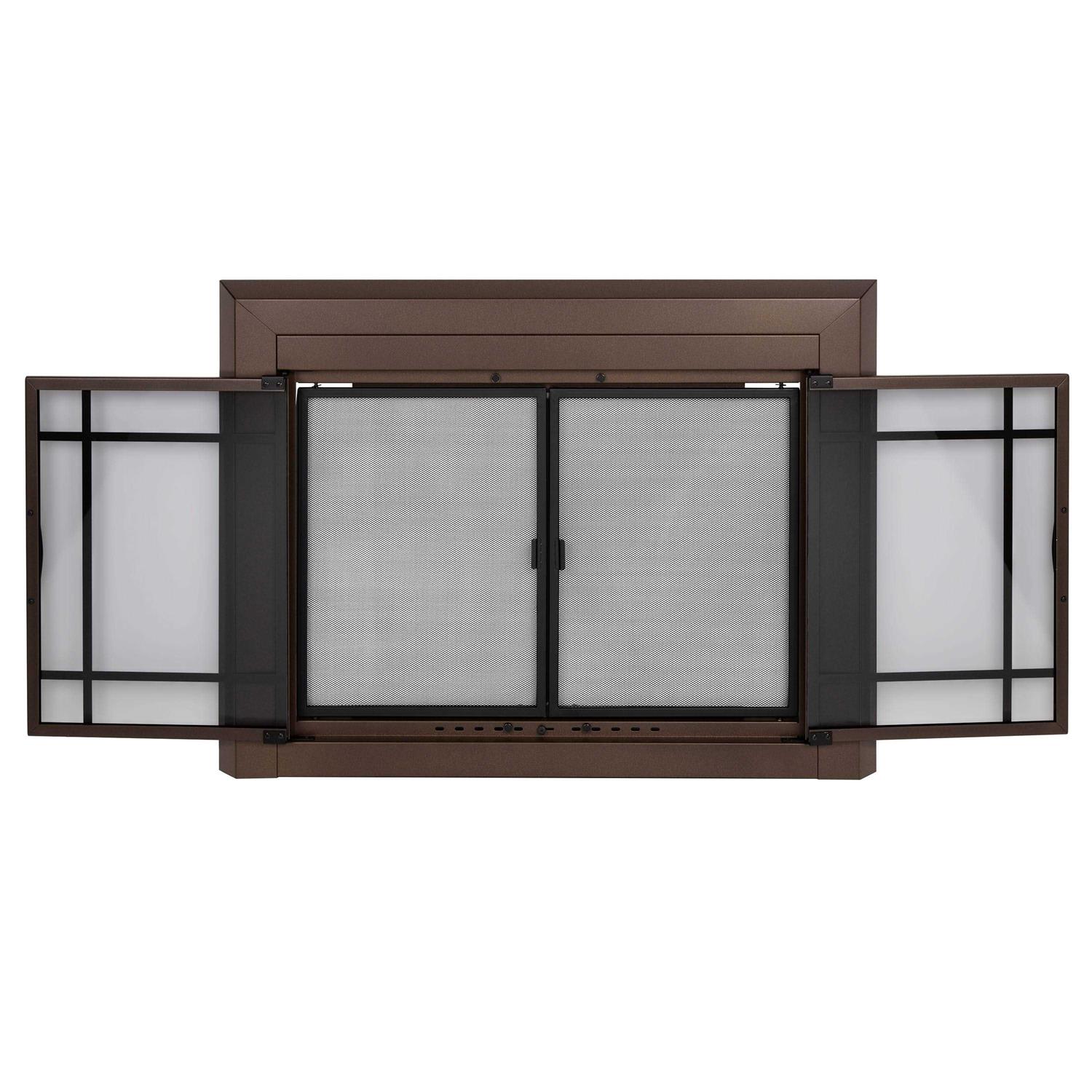 Pleasant Hearth Easton Glass Fireplace Doors