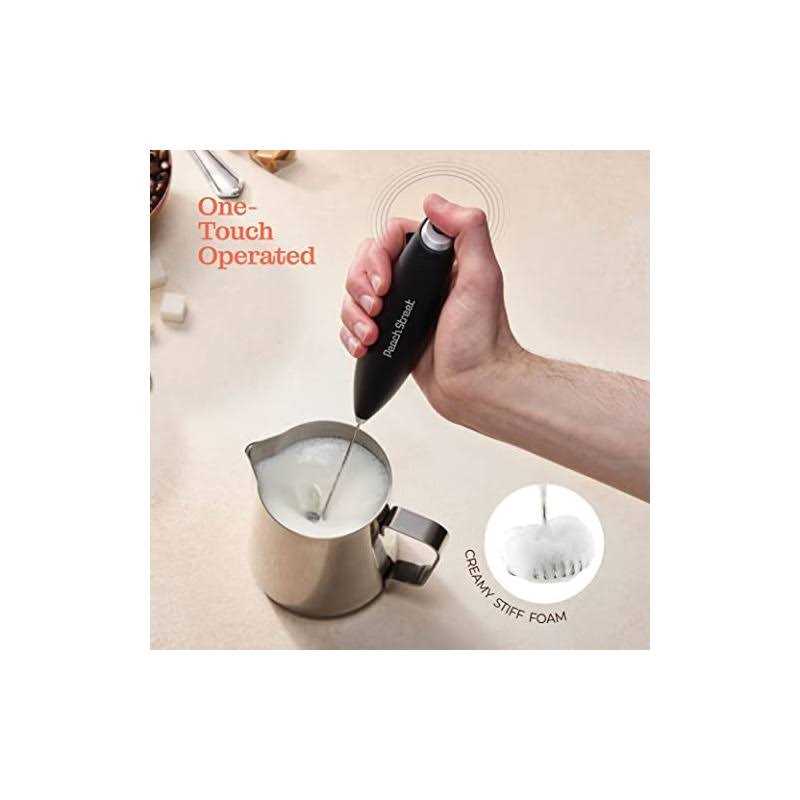 Powerful Handheld Milk Frother Mini Milk Foamer Battery Operated Stainless Steel Drink Mixer for Coffee