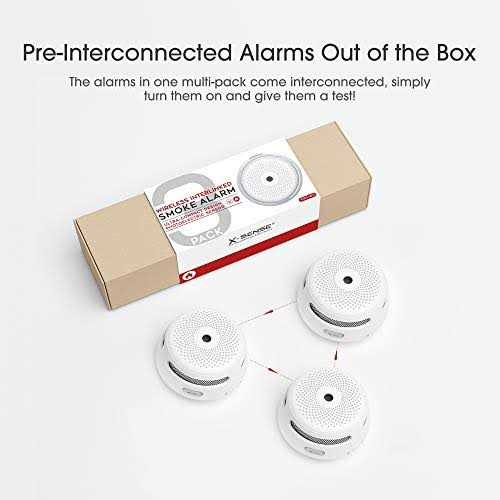 Wireless Interconnected Smoke Detector, X-Sense XS01-WR Smoke and Fire Alarm