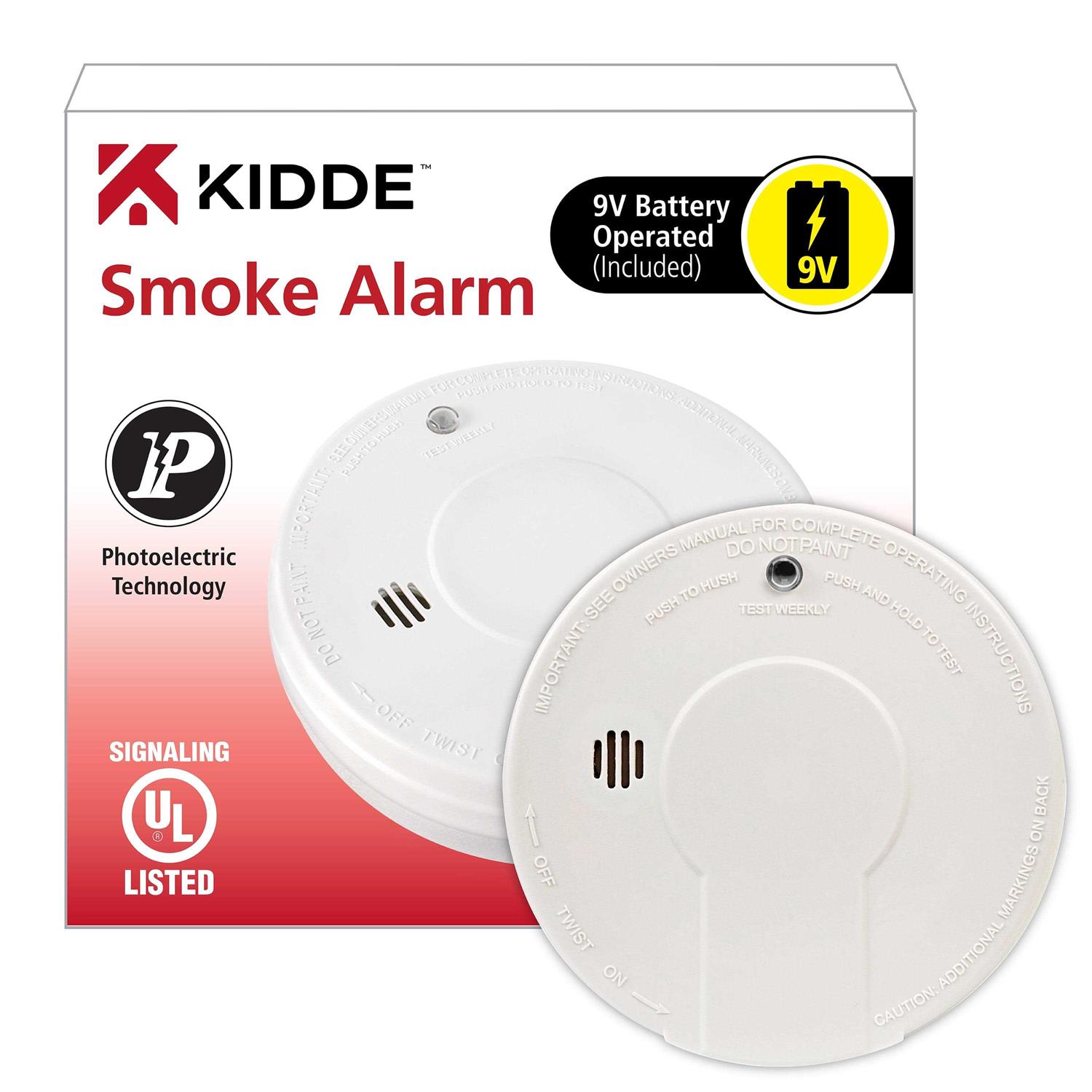 Kidde Battery Operated Photoelectric Smoke Alarm