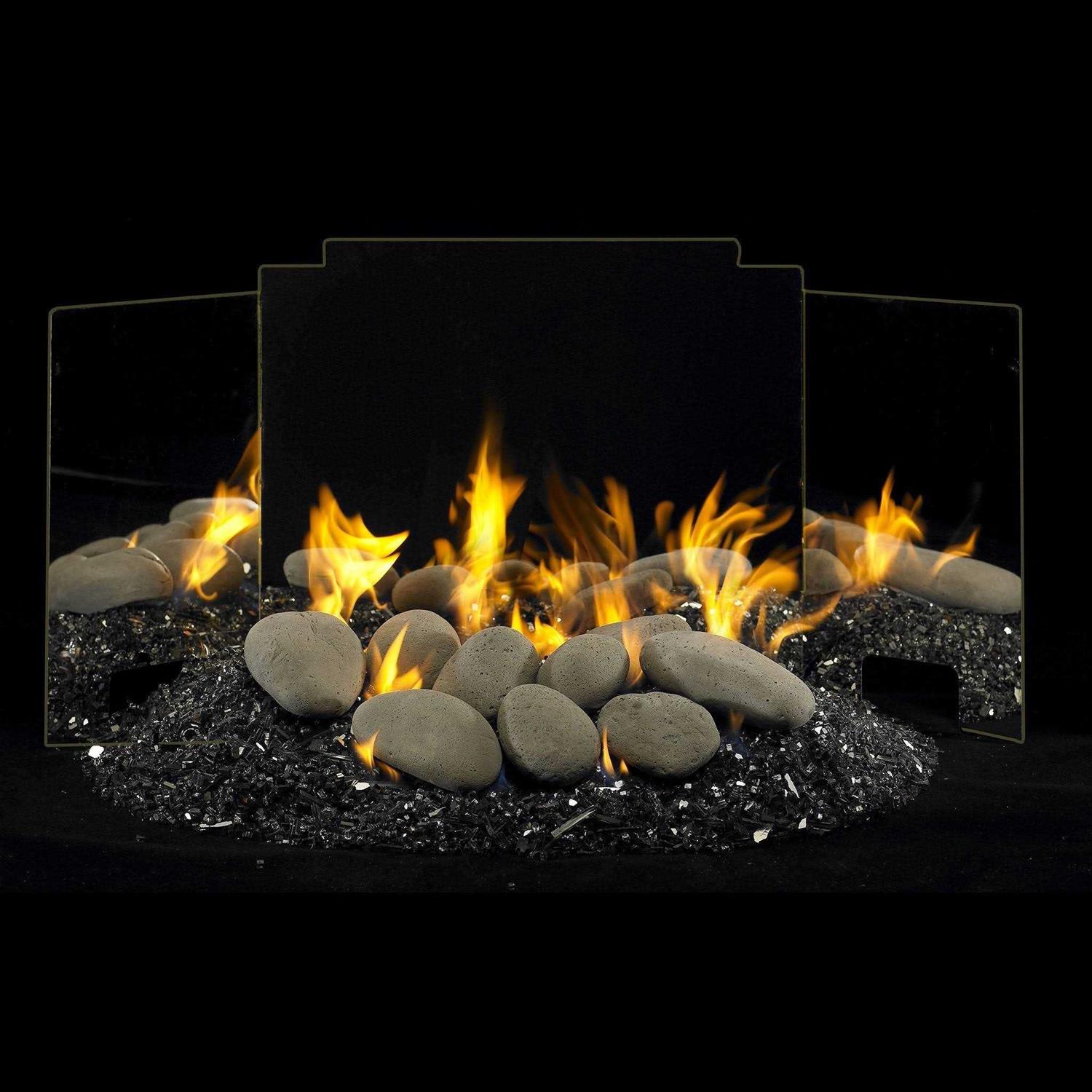 Real Fyre Contemporary Three Panel Fyreback