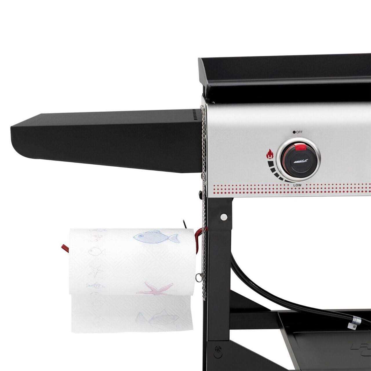 Royal Gourmet Gas 4-Burner Portable Flat Top Grill and Griddle Combo with Folding Legs