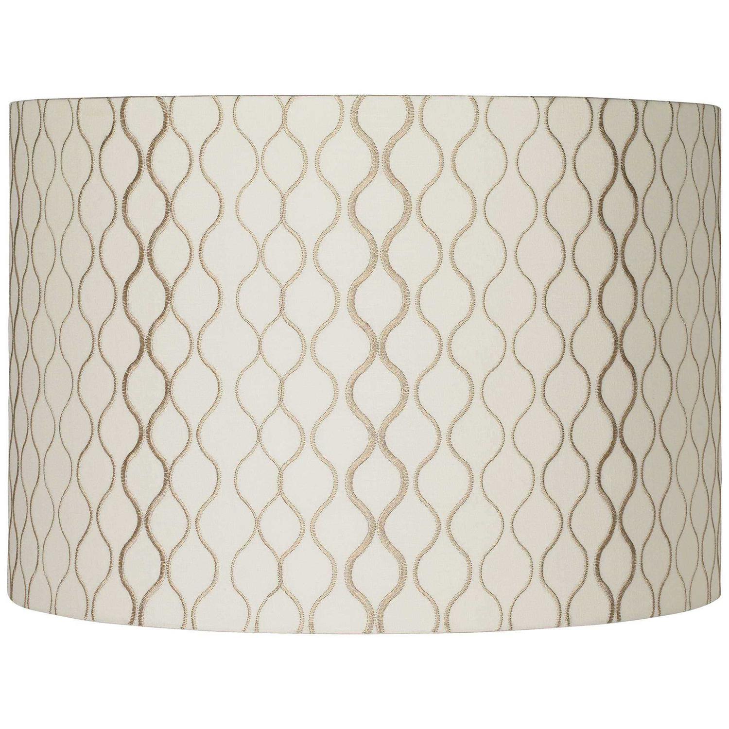 Springcrest Embroidered Hourglass Lamp Shade