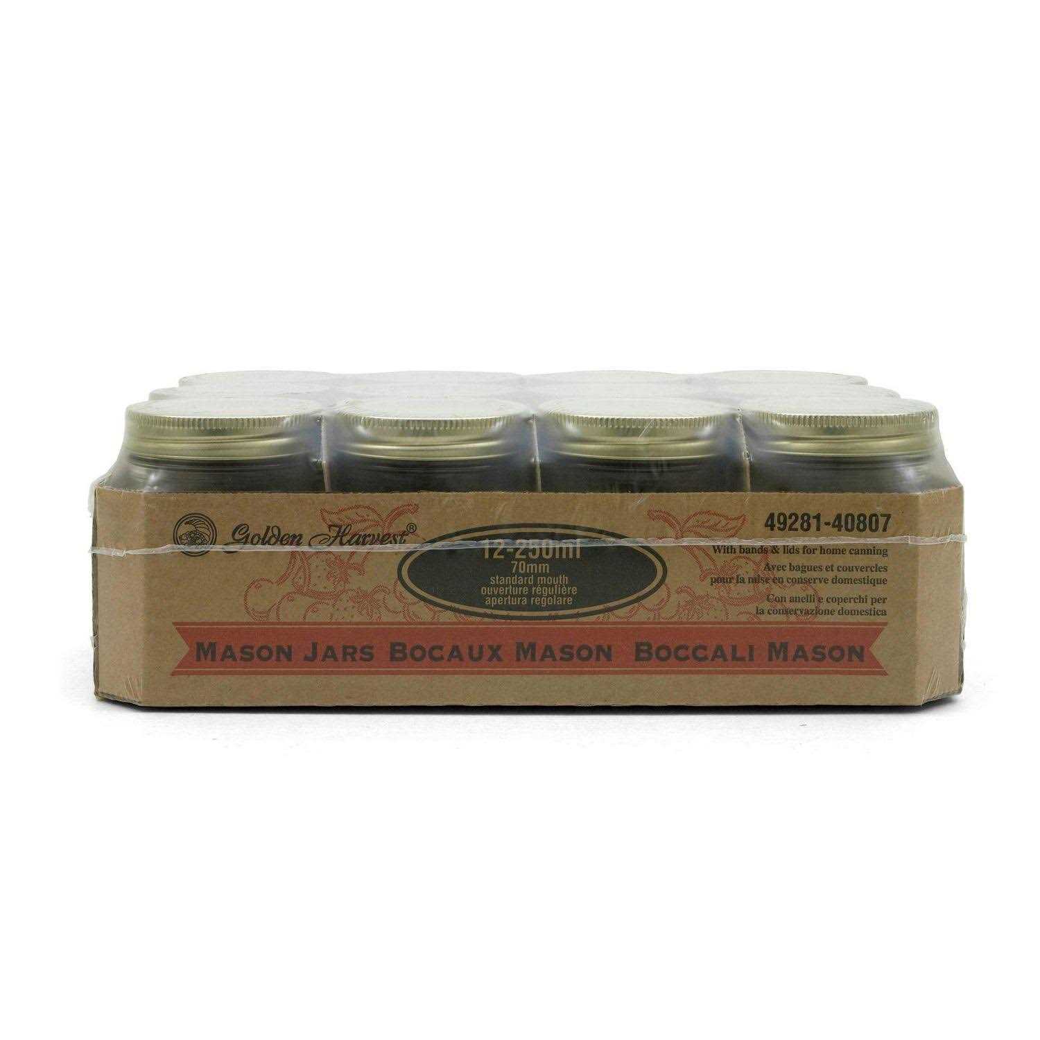 Golden Harvest 250 Jar& Std Lid