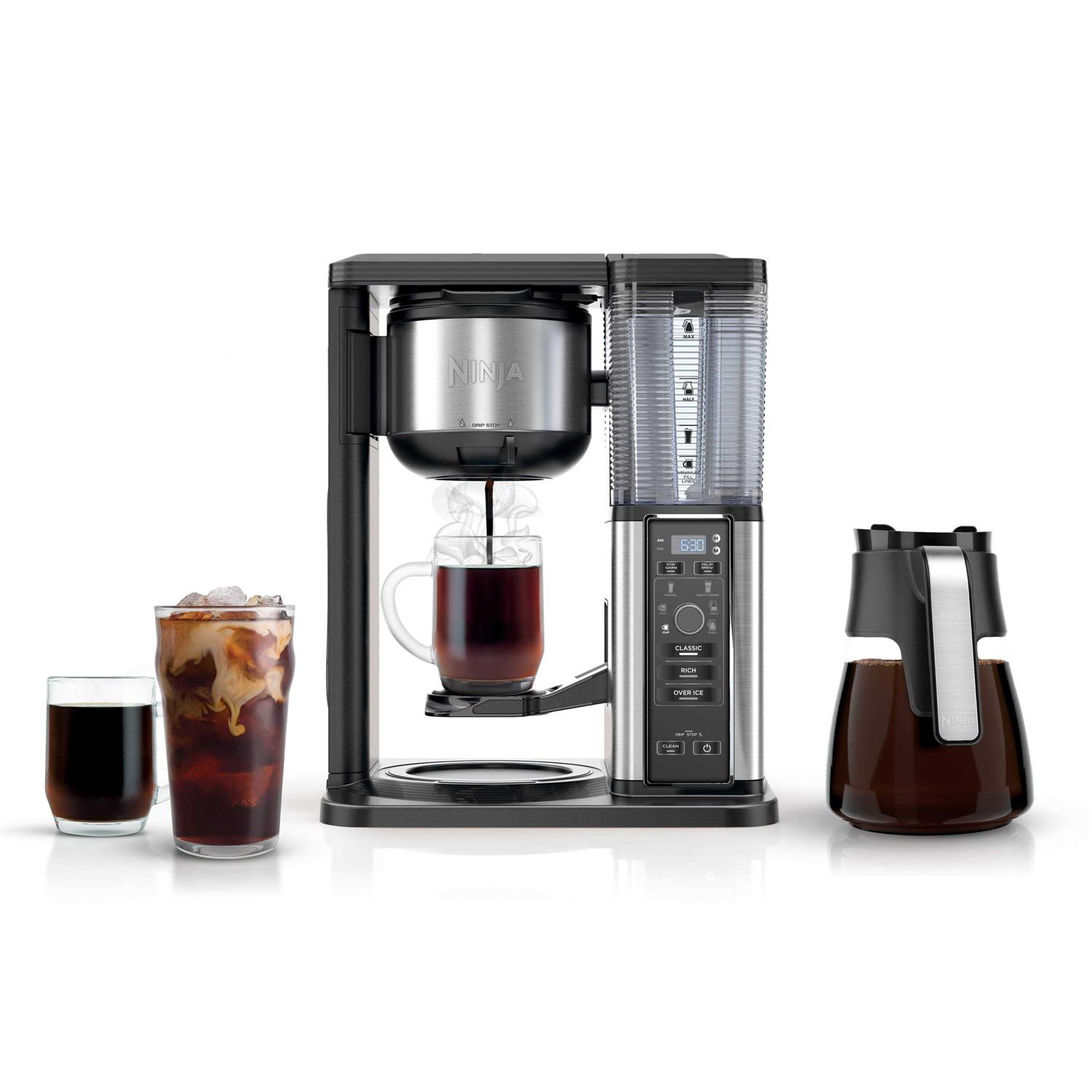 Ninja Hot & Iced, Single Serve or Drip Coffee System 10 Cup Glass Carafe CM300