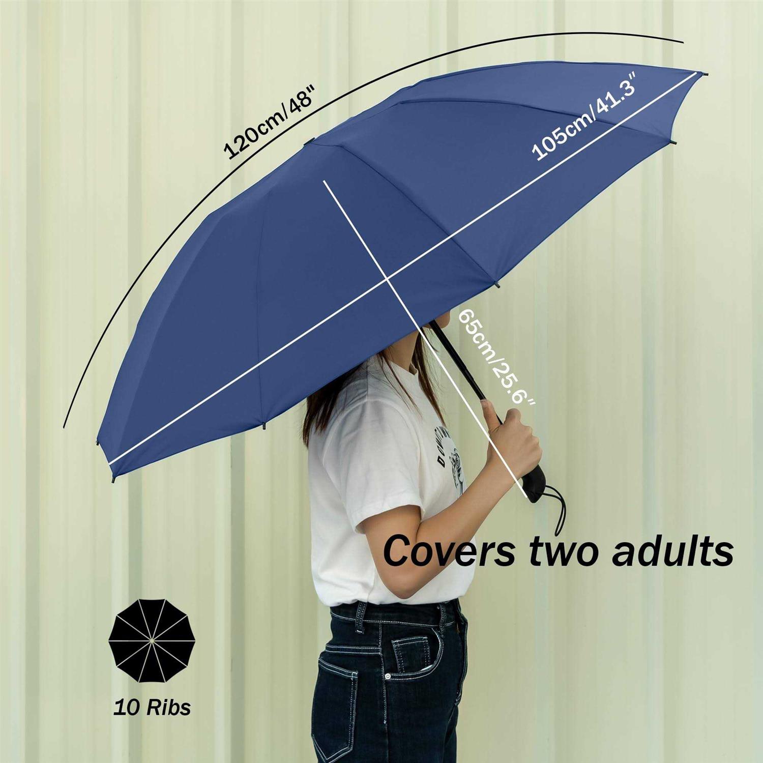 Chakipee Travel Umbrella Compact Windproof Portable Umbrellas for Rain and Sun