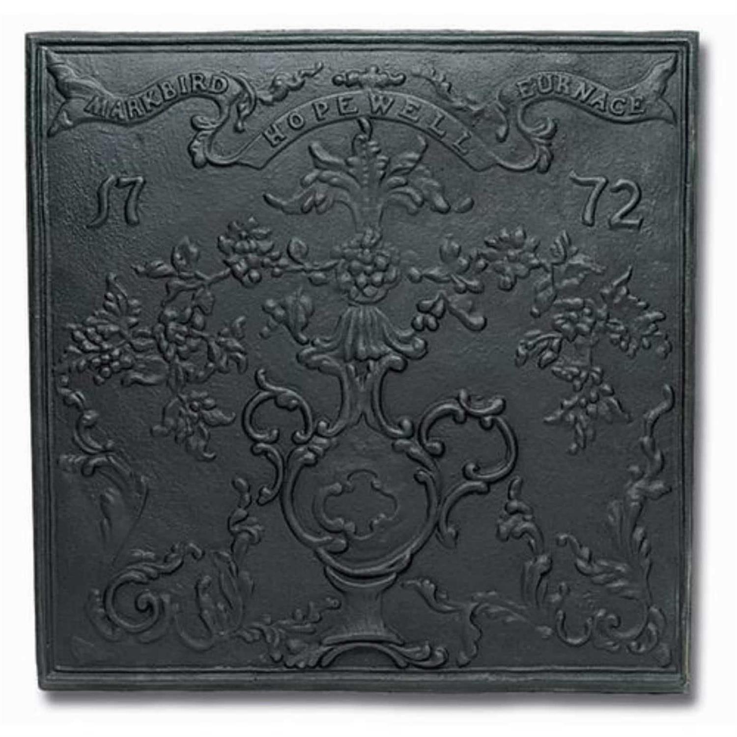 Minuteman Hopewell Fireback Cast Iron