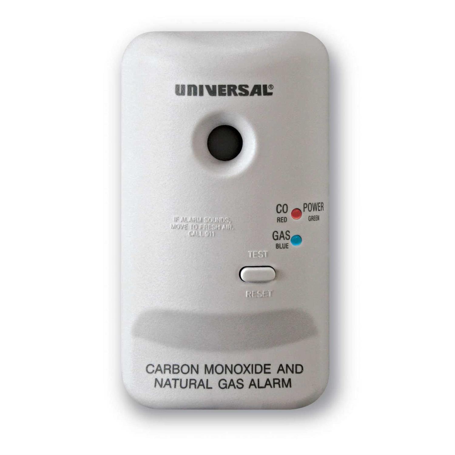 Universal Security Instruments Plug-In 2-In-1 Carbon Monoxide and Natural Gas Smart Alarm MCN400B