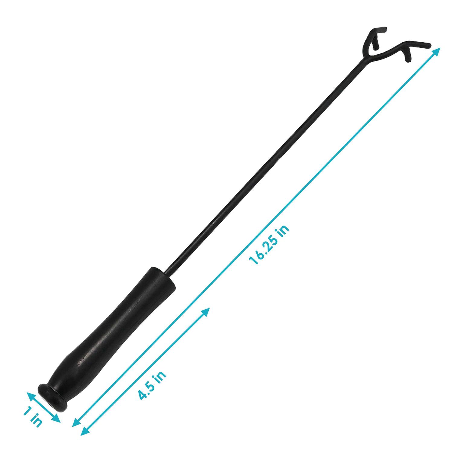 Sunnydaze 16 in Steel Fire Pit Poker with Heat Resistant Handle