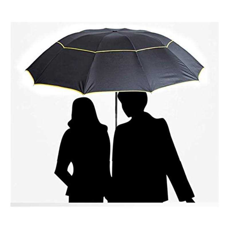 ZY-Umbrella 62 Unisex Large Double Golf Rain Umbrella, Portable and Lightweight with Small Folding Length