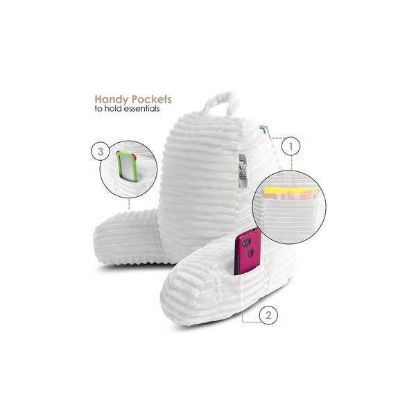 Nestl Cut Plush Reading Pillow with Portable Lap Desk Stand for Laptop