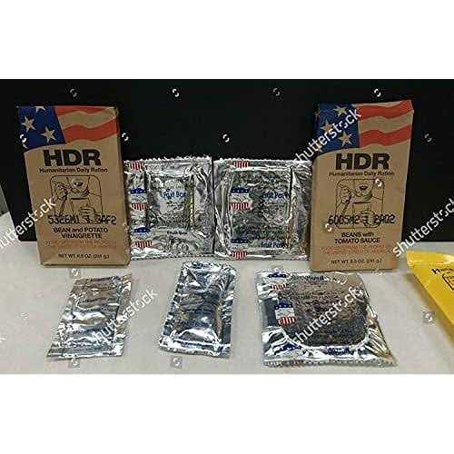 The Wornick Company MRE 1 case of HDR U.S. Military Surplus Humanitarian Meals Ready to Eat