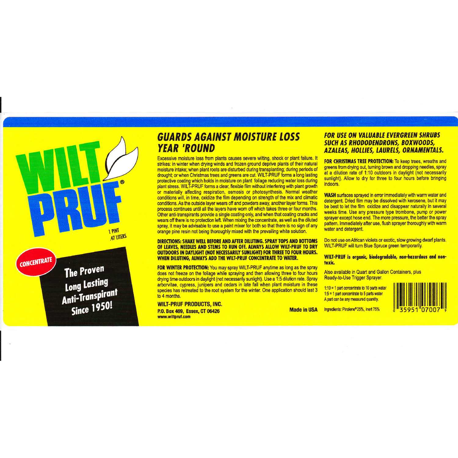 Wilt-Pruf Plant Protector Concentrate