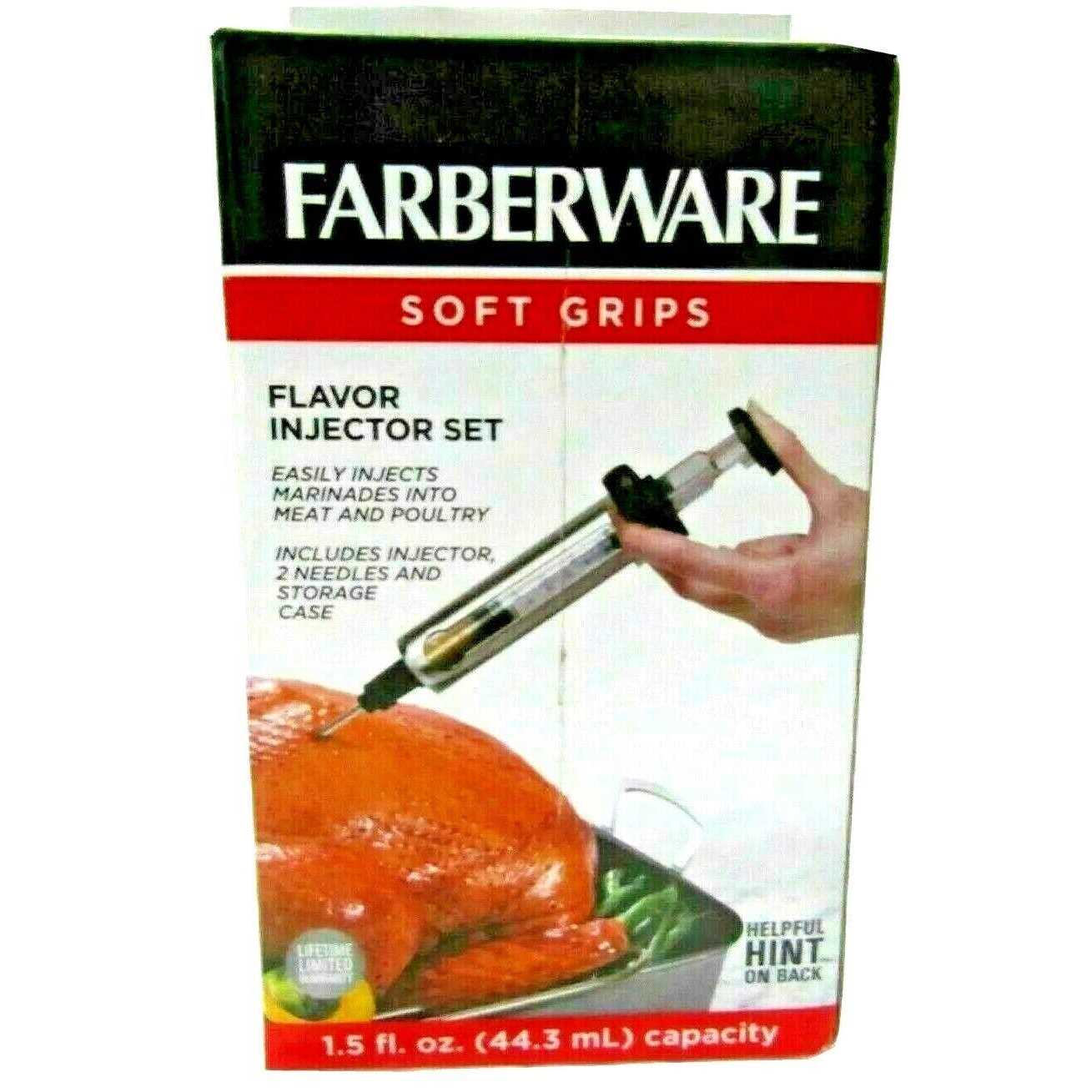 Farberware Soft Grips Stainless Steel Flavor Injector Set