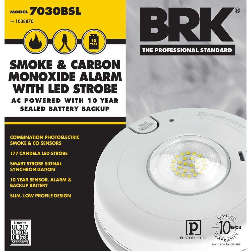 BRK Smoke & Carbon Monoxide Alarm with LED Strobe