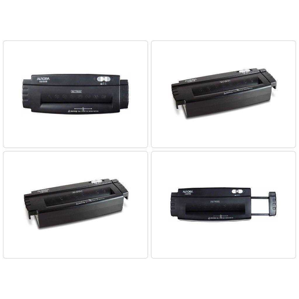 Aurora AS680S 6-Sheet Strip-Cut Paper/Credit Card Shredder without Wastebasket