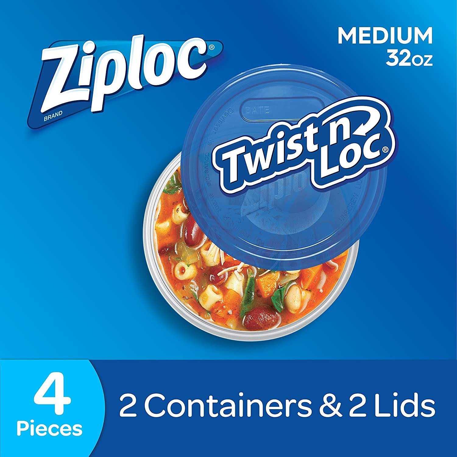 Ziploc Twist ‘n Loc Containers