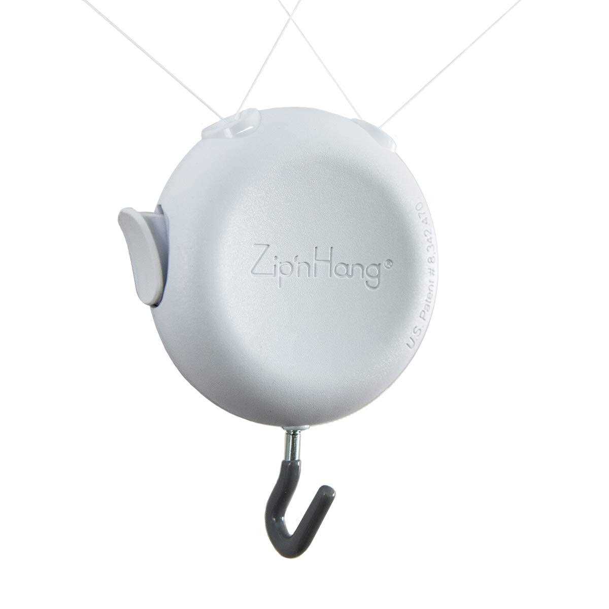 Zip ‘n Hang Nearly Invisible Wreath Hangers for Front Door by ZipnHang Over The Door Hanger & Door Wreath Hanger for Front Door Decor