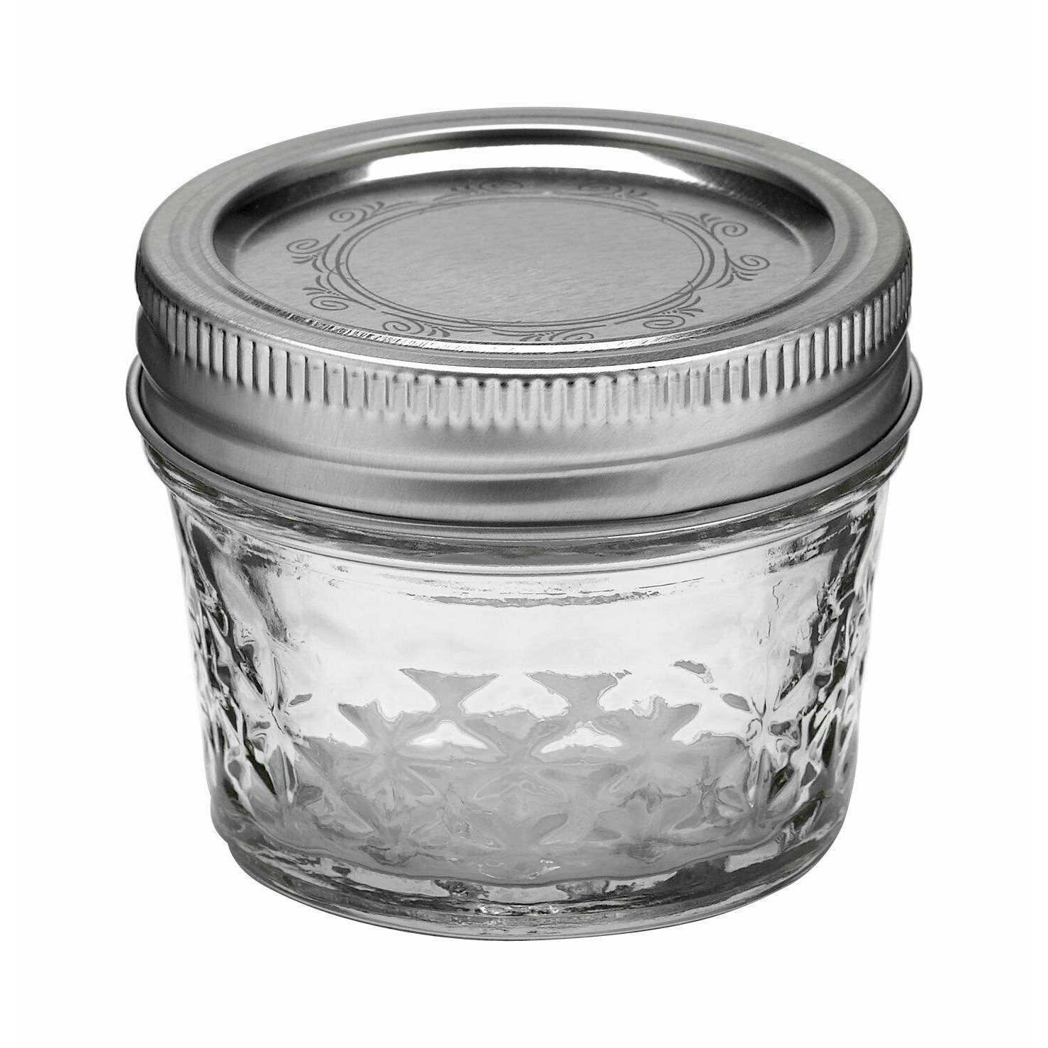 Ball Quilted Crystal Jelly Jars