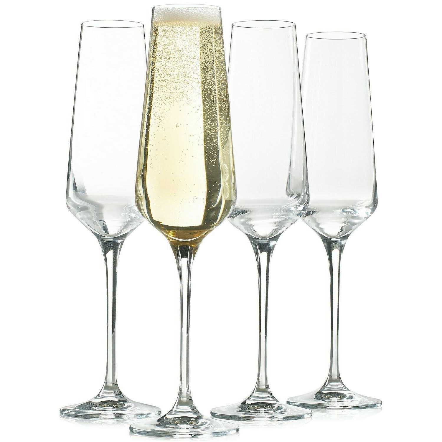 Hotel Collection Set of 4 Flute Glasses