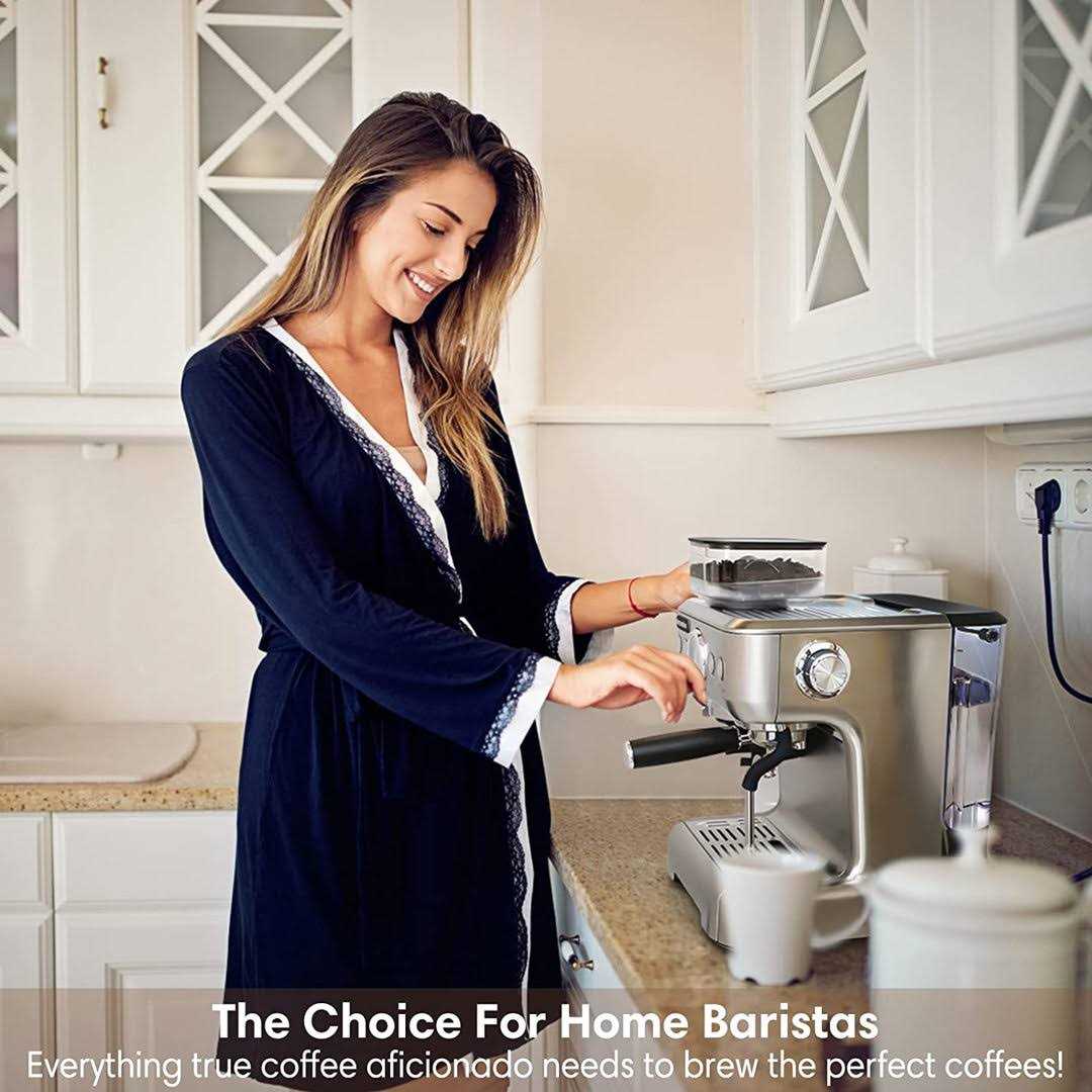 Sincreative 20 Bar All in One Espresso Machine with Grinder and Milk Frother