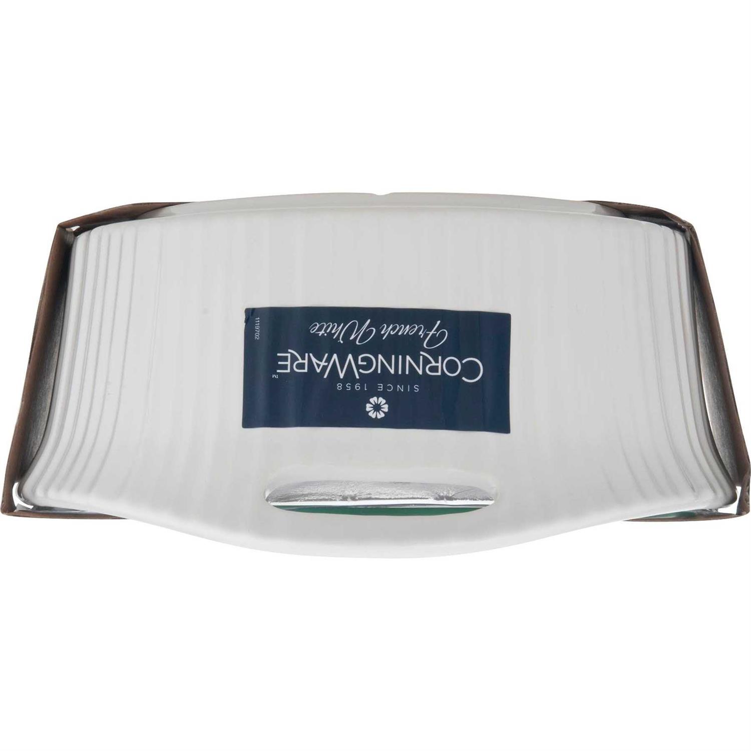 Corningware French White Oval Casserole with Glass