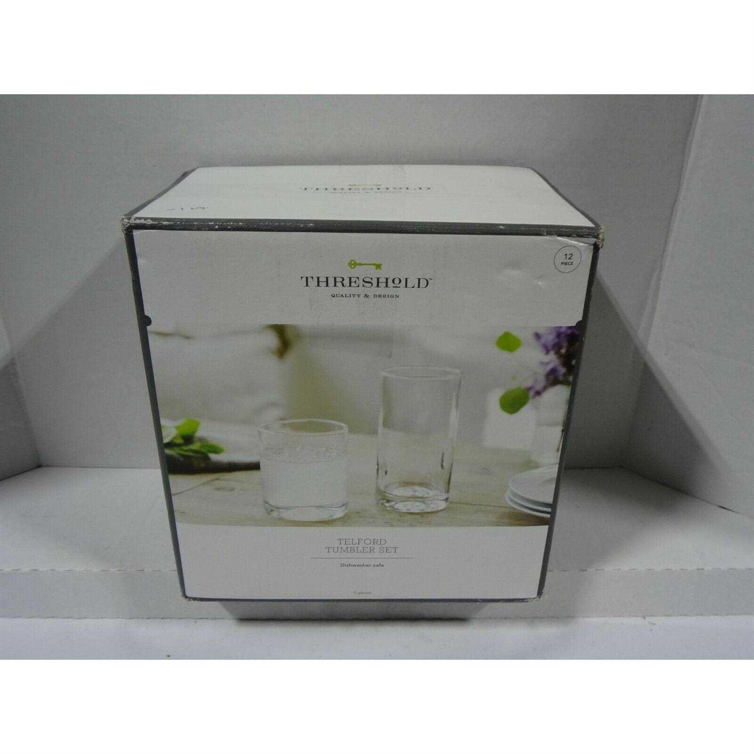 Threshold 12pc Glass Telford Tumbler Set