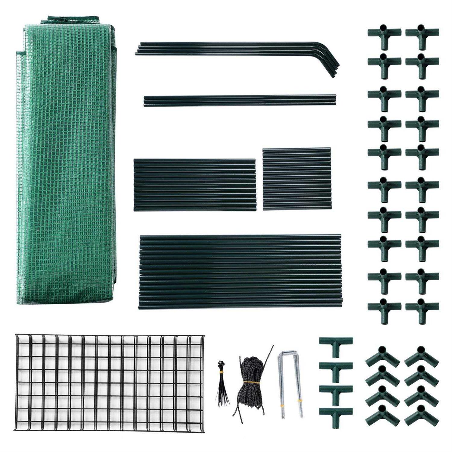 Sv Scool Value Small Greenhouse for Outdoors Mini Walk in Greenhouse Portable Greenhouse with Roll-up Zipper Entry Door and Anchors for Stability