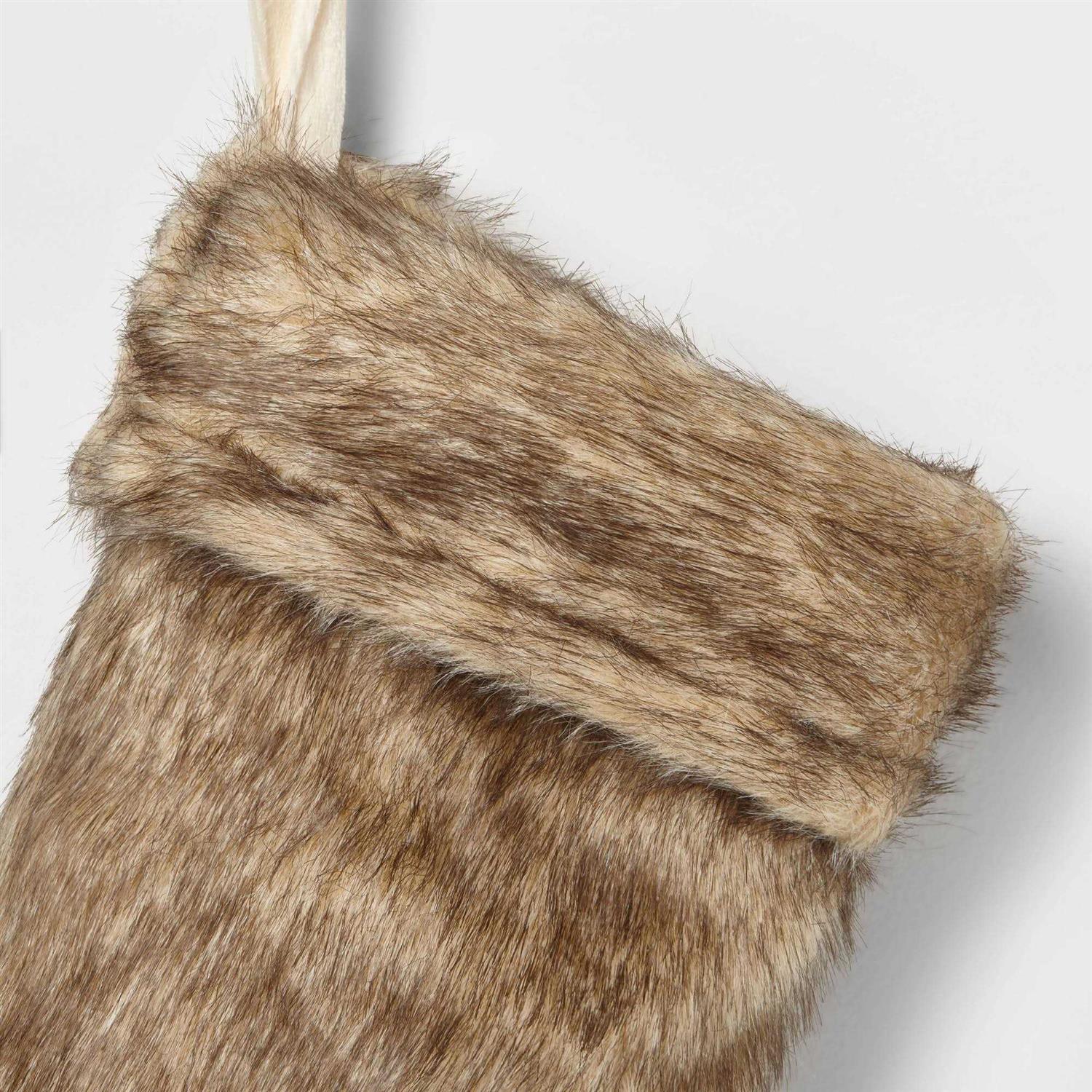 Wondershop Faux Fur Christmas Stocking
