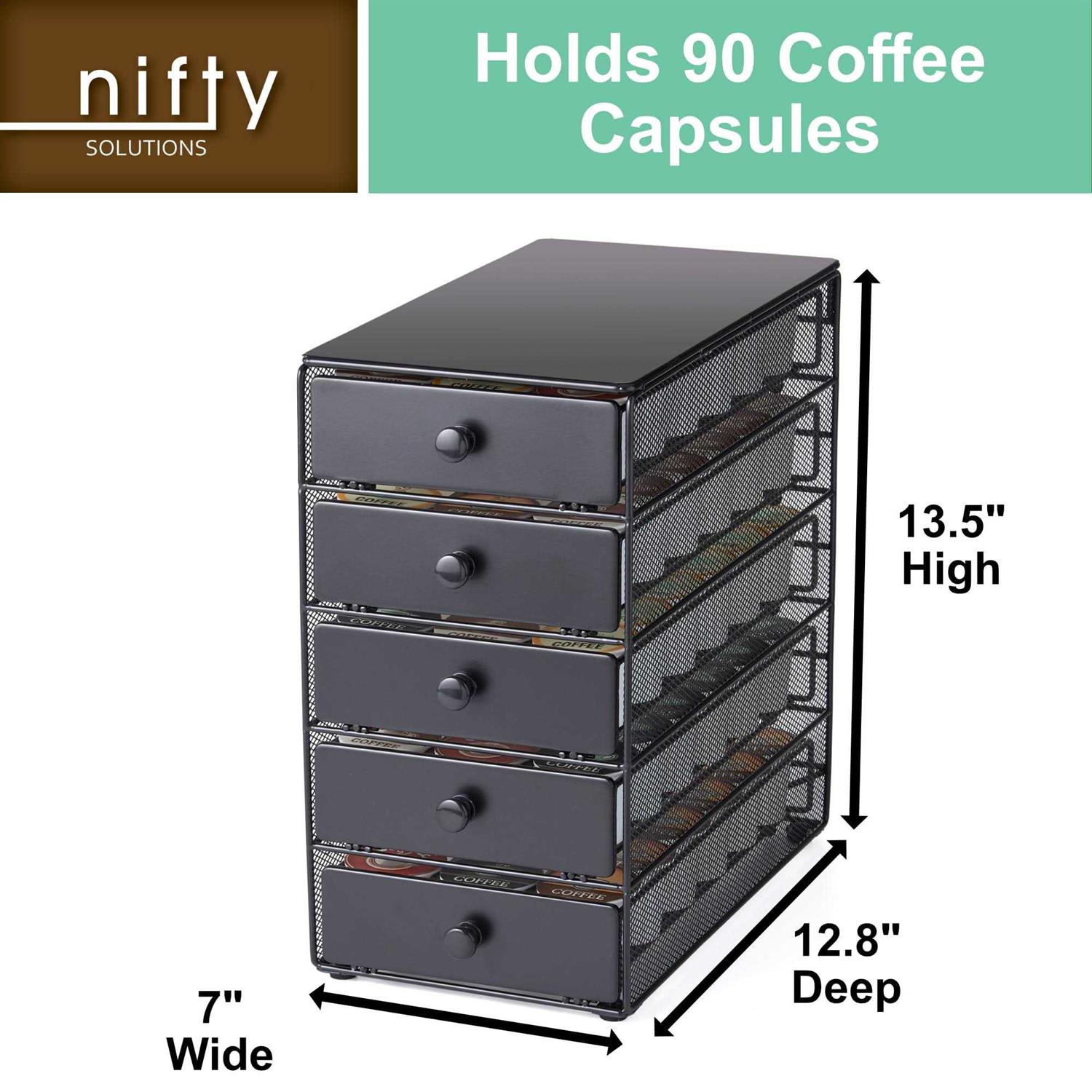 Nifty Solutions Coffee Pod Drawer Compatible with K-Cups