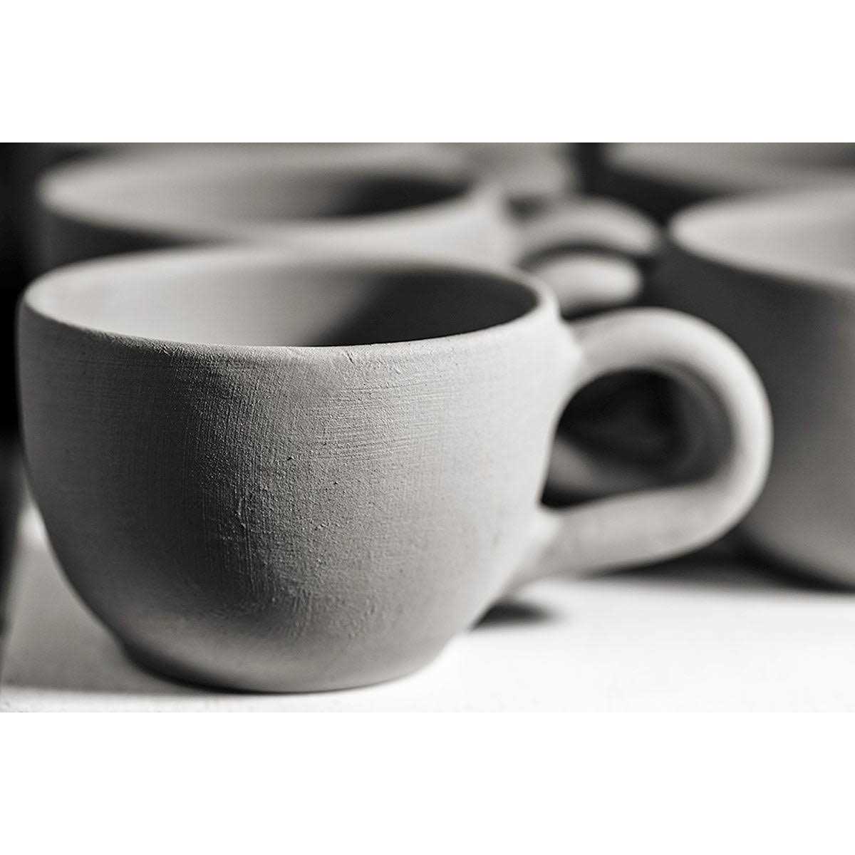 City to Cottage Handmade ceramic Designer White and Polka Dot cup