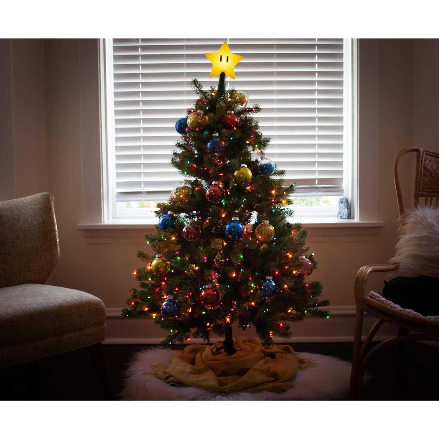 Tree Topper Mario Super Star Gen 2 Plug in Light Up Christmas