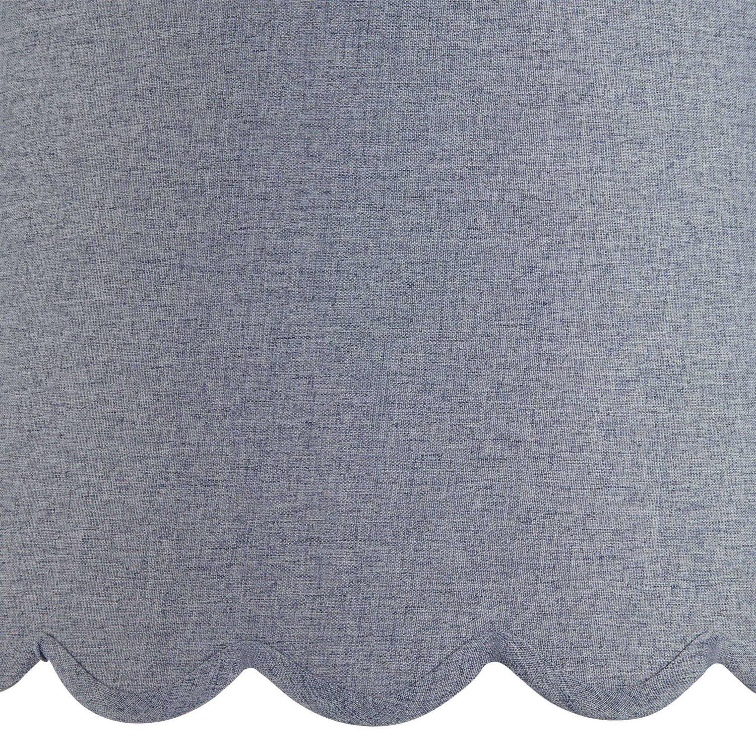 Springcrest Hardback Scallop Bottom Empire Lamp Shade Medium Top x Bottom x High Spider with Replacement Harp and Finial