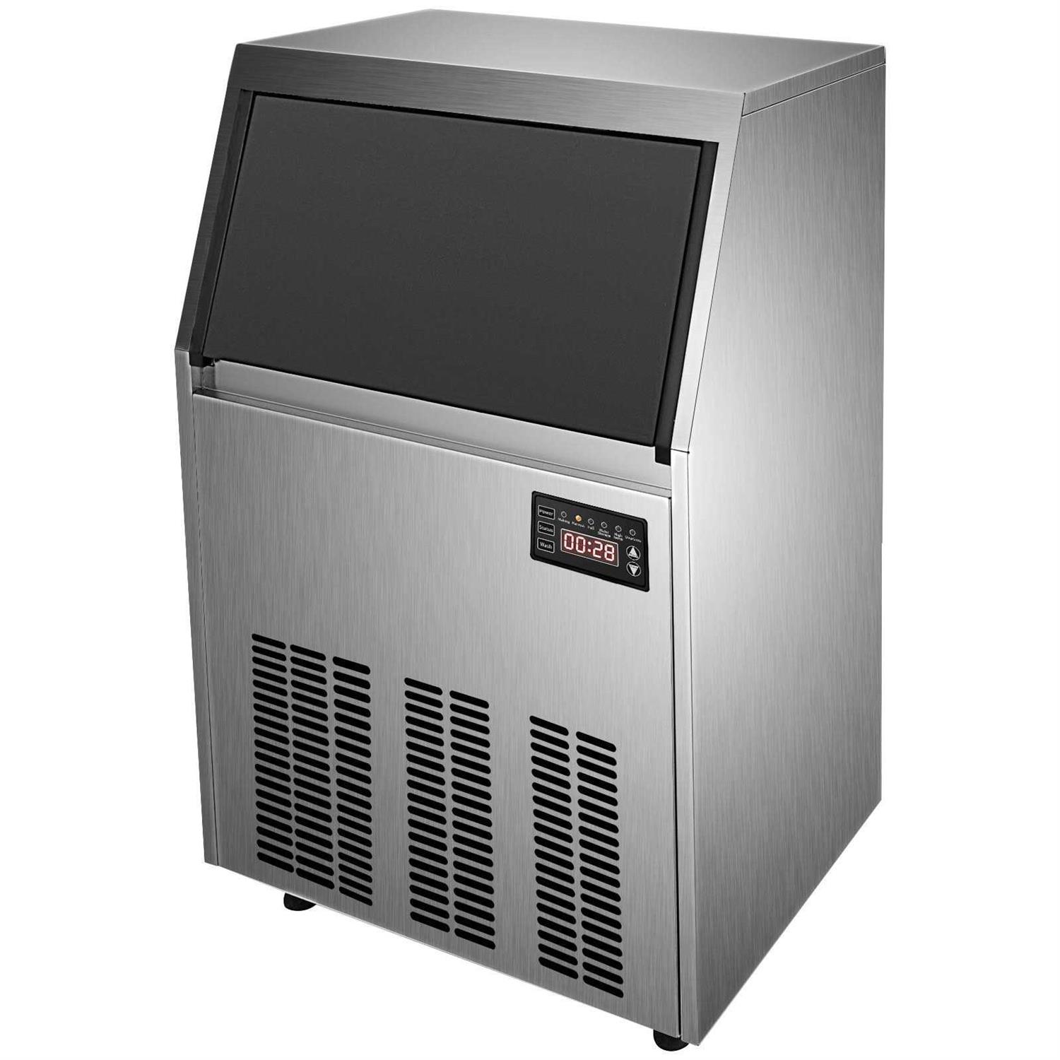 VEVOR Commercial Ice Maker Machine 24H with 33LBS Bin