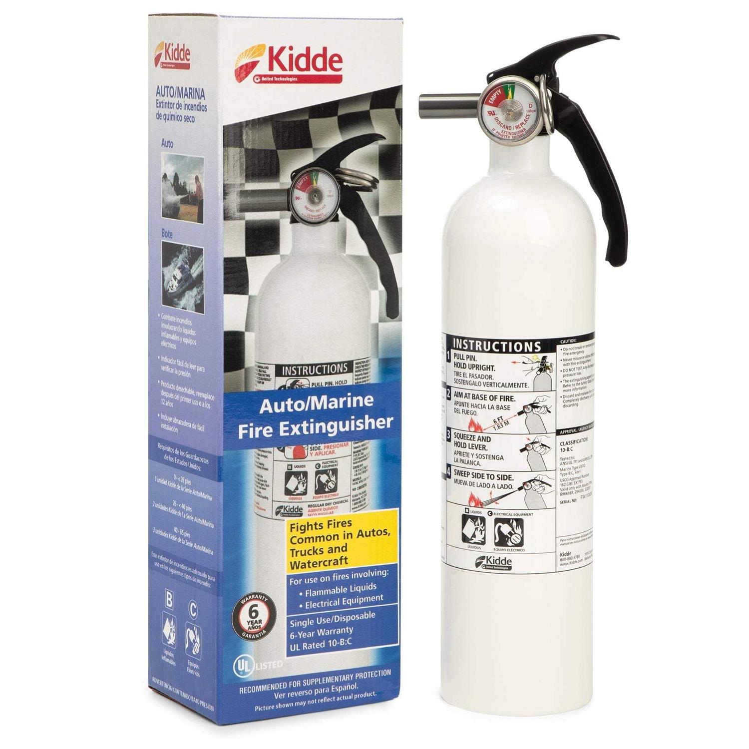 Kidde Auto/Marine UL Listed Fire Extinguisher