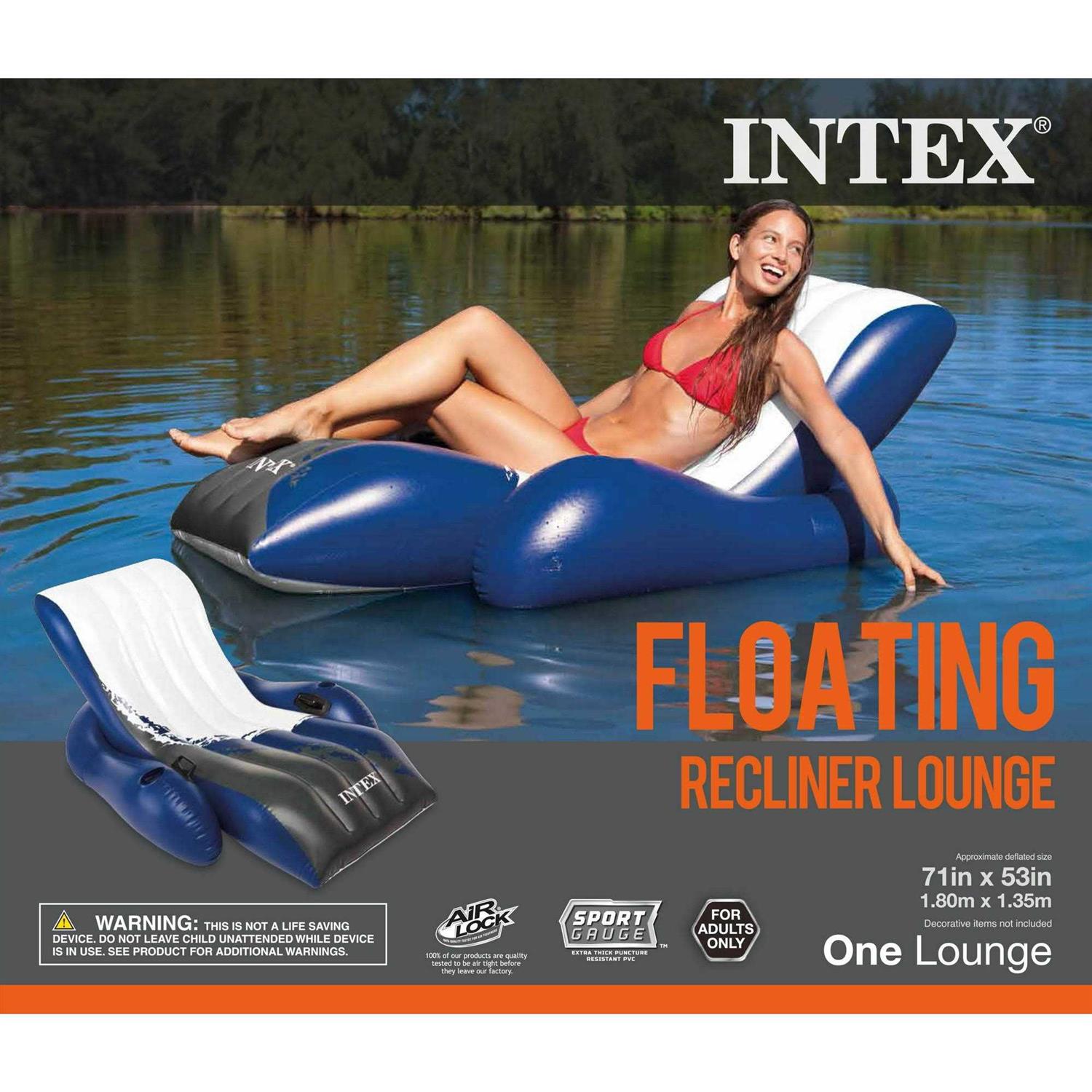 Intex Floating Recliner Iatable Lounge