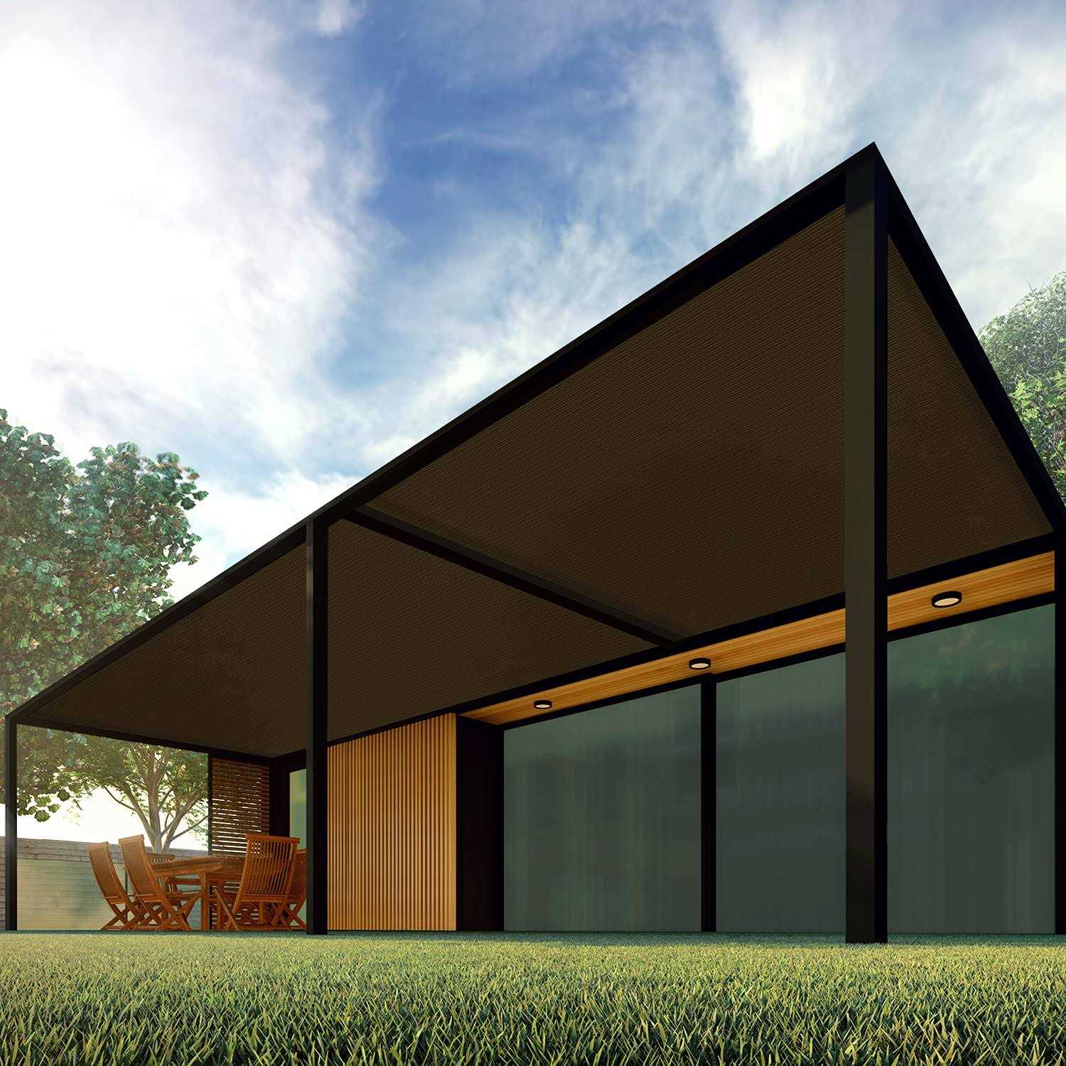 Patio Paradise 8 x 15 Sunblock Shade Cloth Roll Sun Shade Fabric 95% UV Resistant Mesh Netting Cover for Outdoor,Backyard