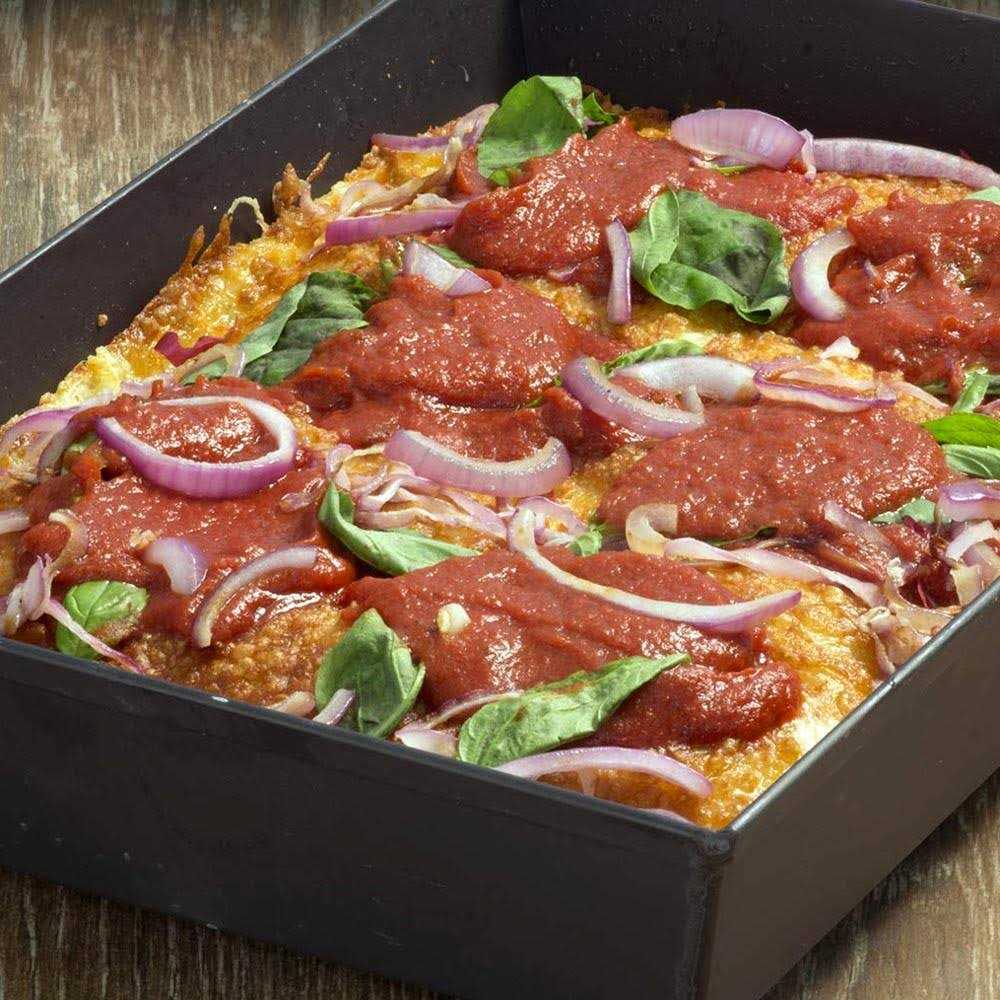 LloydPans Kitchenware 10 by 14 Inch Detroit Style Pizza Pan USA Made Hard-Anodized