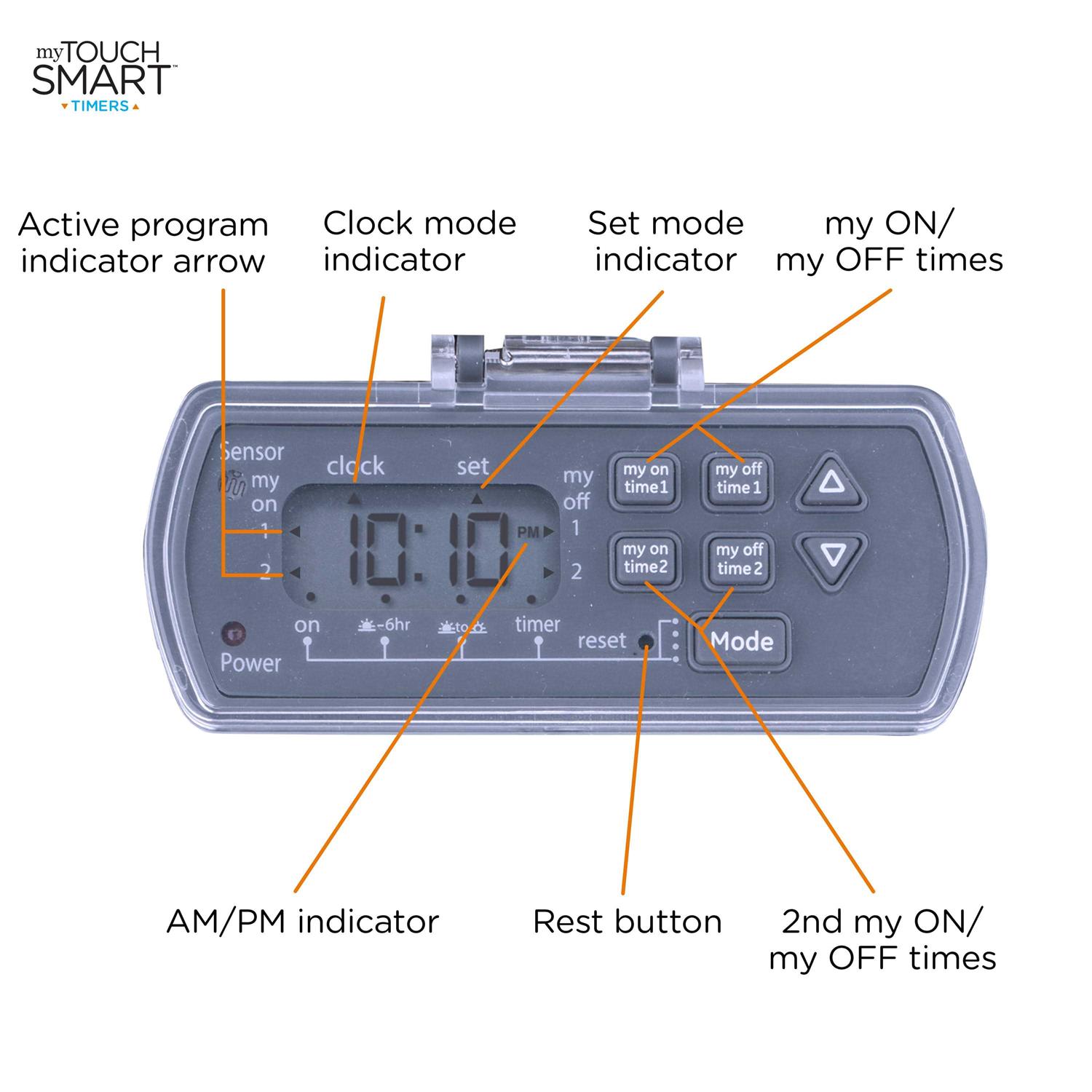myTouchSmart Outdoor Digital Garden Stake Timer